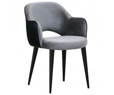 Stoel Chaise Giovanna avec accoudoir Genova Antr. / Emerald Darkgr