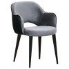 Stoel Chaise Giovanna avec accoudoir Genova Antr. / Emerald Darkgr