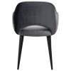 Stoel Chaise Giovanna avec accoudoir Genova Antr. / Emerald Darkgr