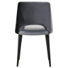 Stoel Chaise Tabitha Genova Antraciet / Emerald Dark Grey