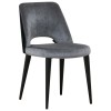 Stoel Chaise Tabitha Genova Antraciet / Emerald Dark Grey