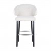 Bar stoel tabouret Chaise de bar Indigo White Bouclé