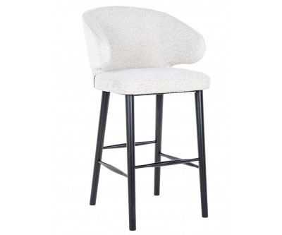 Bar stoel tabouret Chaise de bar Indigo White Bouclé