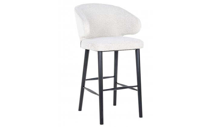 Bar stoel tabouret Chaise de bar Indigo White Bouclé