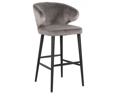 Bar stoel Tabouret Indigo Stone velvet