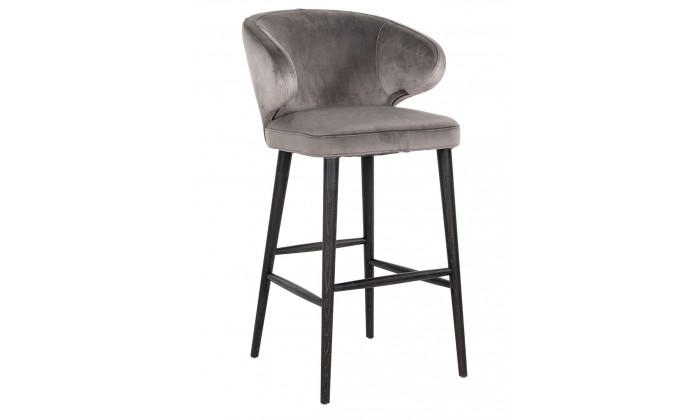 Bar stoel Tabouret Indigo Stone velvet