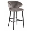 Bar stoel Tabouret Indigo Stone velvet