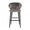 Bar stoel Tabouret Indigo Stone velvet