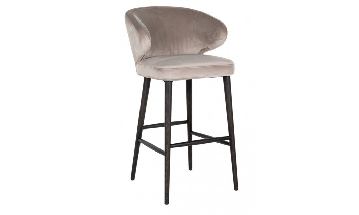 Tabouret Indigo Khaki velvet