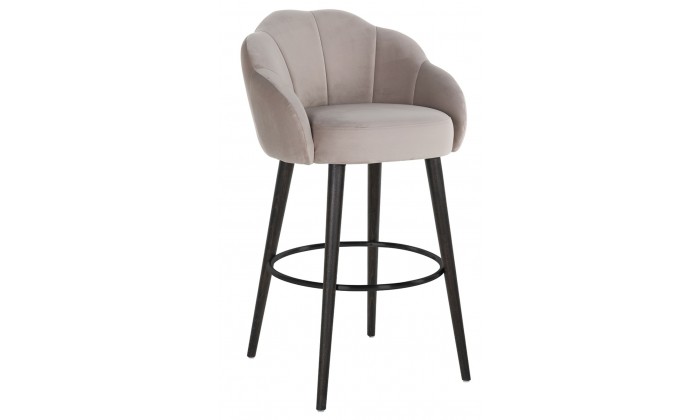 Tabouret Tulip Khaki velvet