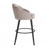 Tabouret Tulip Khaki velvet