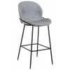 Bar stoel Tabouret Ella Steel velvet