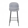 Bar stoel Tabouret Ella Steel velvet