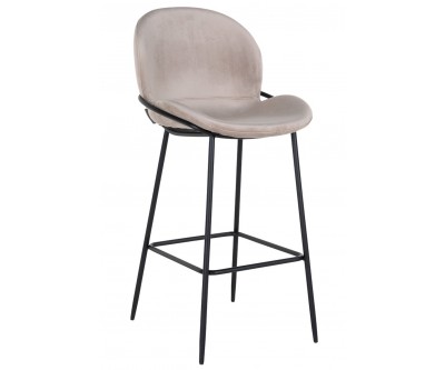 Tabouret Ella Khaki velvet