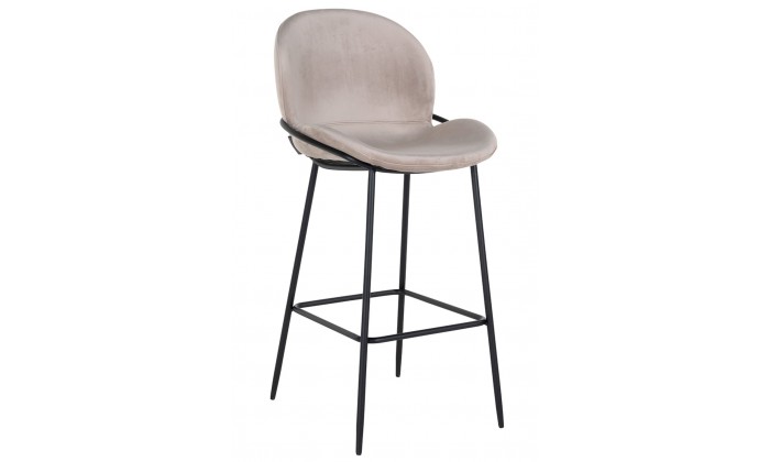 Tabouret Ella Khaki velvet