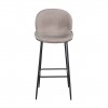 Tabouret Ella Khaki velvet