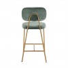 Bar stoel Tabouret Xenia Jade Velvet / Brushed Gold