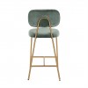 Bar stoel Tabouret Xenia Jade Velvet / Brushed Gold