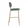 Bar stoel Tabouret Xenia Jade Velvet / Brushed Gold