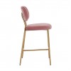 Bar stoel Tabouret Xenia Blush Velvet / Brushed Gold