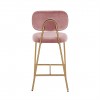 Bar stoel Tabouret Xenia Blush Velvet / Brushed Gold