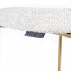 Bar stoel Tabouret Xenia White Bouclé / Brushed Gold