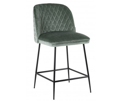 Bar stoel Tabouret Pullitzer Jade Velvet / noir