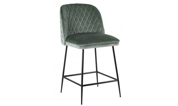 Bar stoel Tabouret Pullitzer Jade Velvet / noir