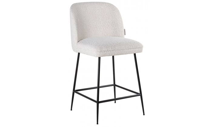 Tabouret Pullitzer Khaki velvet / noir