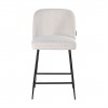 Tabouret Pullitzer Khaki velvet / noir