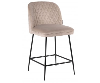 Bar stoel Tabouret Pullitzer Khaki velvet / noir