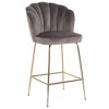 Bar stoel Tabouret Pippa Stone velvet / gold