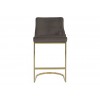 Bar stoel  Tabouret Bolton Stone velvet / gold Fire Retardant