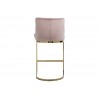 Bar stoel Tabouret Bolton Pink velvet / gold Fire Retardant