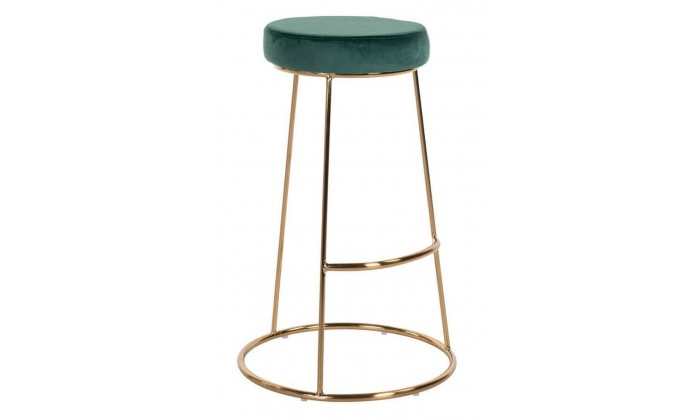 Bar stoel Tabouret Brandy Green Velvet / dorée