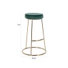 Bar stoel Tabouret Brandy Green Velvet / dorée