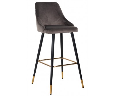 Bar stoel Tabouret Imani Stone Velvet