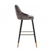 Bar stoel Tabouret Imani Stone Velvet