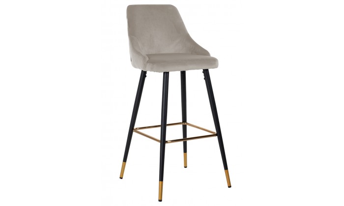 Tabouret Imani Khaki Velvet