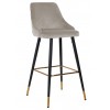 Tabouret Imani Khaki Velvet