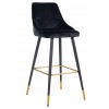 Bar stoel Tabouret Imani Black Velvet