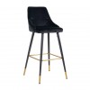 Bar stoel Tabouret Imani Black Velvet