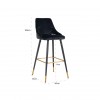 Bar stoel Tabouret Imani Black Velvet