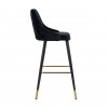 Bar stoel Tabouret Imani Black Velvet