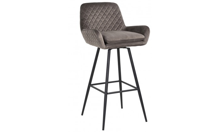 Bar stoel Tabouret Linsey pivotant Stone Velvet