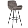 Bar stoel Tabouret Linsey pivotant Stone Velvet