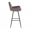 Bar stoel Tabouret Linsey pivotant Stone Velvet