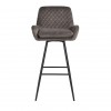 Bar stoel Tabouret Linsey pivotant Stone Velvet