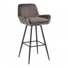 Bar stoel Tabouret Linsey pivotant Stone Velvet