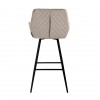 Bar stoel Tabouret Linsey pivotant Khaki Velvet